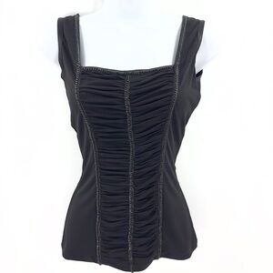 Vintage Cache Y2K Tank Top Womens XS Witchy Victorian Whimsigoth Corset Romantic